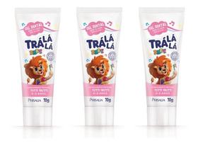 03 Un. Gel Dental Infantil C/ Xilitol Trá Lá Lá Tutti Frutti