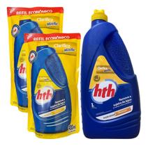 03 Und Clarificante Maxfloc Hth Frasco + 02 Refil 03 Und Clarificante Maxfloc Hth Frasco + 02 Refil