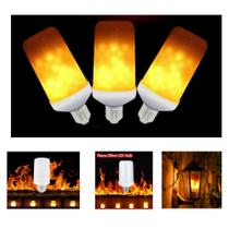 03 X Lâmpada Lareira Flame Fogo Led Decorativa 3 Tipo Flame Bocal E27 Ambiente Conforto 03 X Lâmpada Lareira Flame Fogo Led Decorativa 3 Tipo Flame Bocal E27 Ambiente Conforto