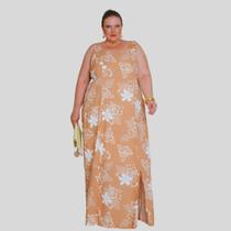 0349 Vestido Lastex com Alça Plus Size