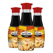 03Un Shoyu Mitsuwa Com Pimenta 250 Ml Para Comida Japonesa Oriental Sushi Sashimi Temaki - Wilson Foods