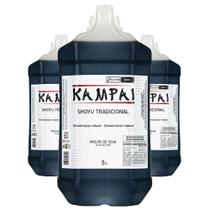 03Un Shoyu Tradicional Kampai 5L Para Comida Japonesa Oriental Sushi Sashimi Temaki