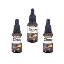 03un Zinco em Gotas 30ml Sabor Laranja com Abacaxi Melfort