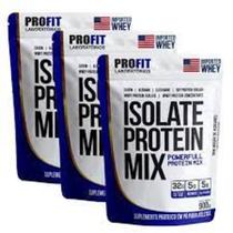 03x Isolate Protein Mix proteínas em sachê de 900g Profit Laboratorios