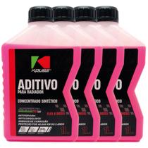 04 Aditivo Radiador Koube Concentrado Sintético Rosa 1 Litro