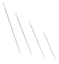 04 Agulhas Bonecas Pano Media Longa Artesanato 10 12 15 23cm