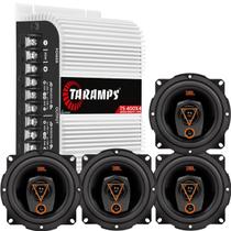 04 Alto Falantes 5 Jbl 80w 5trms80 + Módulo Taramps Ts400x4