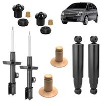 04 Amortecedor Dianteiro+Traseiro Nakata+Kit Rolamento Meriva 2010 2011
