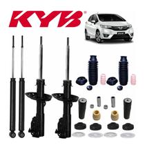 04 Amortecedor Kayaba + Kit Batente Honda Fit 2009 A 2014