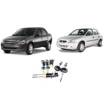 04 Amortecedores + 04 Kits Batente Corsa Sedan 2002 Até 2004 Classic 1,0 1,6