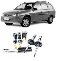 04 Amortecedores + 04 Kits Batentes Corsa Wagon Dianteiro Traseiro 1999 Até 2002 SUPER 1,0 1,6 04 Amortecedores + 04 Kits Batentes Corsa Wagon Dianteiro Traseiro 1999 Até 2002 SUPER 1,0 1,6