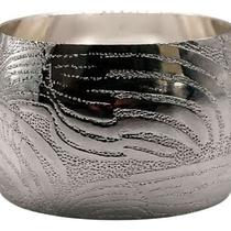 04 Anel Porta Guardanapo Metal Linhas Organicas Luxo