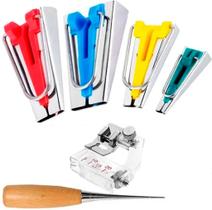 04 Aparelhos Faz Vies + Sapata de Pregar + Agulhao Patchwork