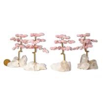 04 Árvore Felicidade Pedra Quartzo Rosa na Drusa Natural 04 Árvore Felicidade Pedra Quartzo Rosa na Drusa Natural