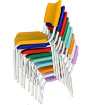 04 CadeiraS Escolar Infantil 35Cm Varias Cores CM22450