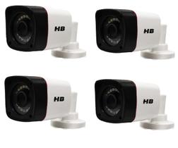 04 Câmera Sistema Segurança Cctv Hb Tech Hb 401 Híbrido 4 Em 1 720p 2.8 Mm 20 Metros