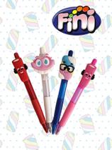 04 Canetas Fini bala fini caneta esferografica material escolar fofo papelaria kawai fofa