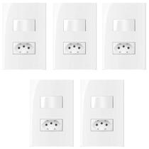 04 Conjunto completo 1 Interruptor Simples com 1 Tomada 10A 4x2 Margirius 04 Conjunto completo 1 Interruptor Simples com 1 Tomada 10A 4x2 Margirius