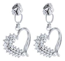 04 Cursor Zíper N5 Metal Niquelado Coração C/ Strass Prata 04 Cursor Zíper N5 Metal Niquelado Coração C/ Strass Prata