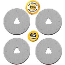 04 Discos Refil Lamina Do Cortador Circular Patchwork 45mm Pro