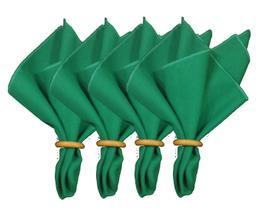 04 Guardanapos Verdes Natalinos Tecido Oxford Natal 35x35