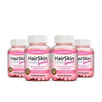 04 HairSkin Femme Biotina e Minerais 90 Cápsulas Maxinutri