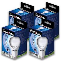 04 Lampadas LED 11W Luz Branca 6500K Rayovac 4 caixas Bulbo Soquete E27 Luz Fria