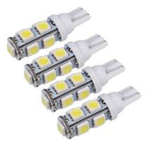 04 Lâmpadas Pingão Automotiva 9 Led Luz Branca Consumo Baixo