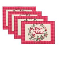 04 Lugares Americanos Natal 33x45cm Enfeites Natal Karsten