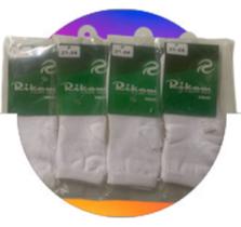 04 Pares De Meias Brancas Infantil Rikam Tamanhos P 21 A 24