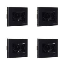 04 Pç Tomada Para Moveis Margirius 2p+t Preta 10a 250v Nbr14136 04 Pç Tomada Para Moveis Margirius 2p+t Preta 10a 250v Nbr14136