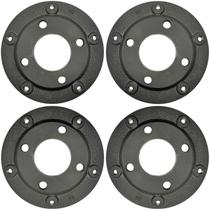 04 Pçs Adaptador Roda Fusca 4 Furos 4x130mm P/ 5x205mm C/ Paraf