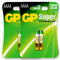04 Pilhas Aaaa Alcalina Gp Super 2 Cartelas - GP BATTERIES