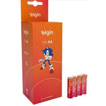 04 Pilhas Bateria AA Elgin Zinco Carvão 2A Pequena 1 Cartela 1.5V 04 Pilhas Bateria AA Elgin Zinco Carvão 2A Pequena 1 Cartela 1.5V