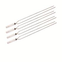 04 (quatro) Espetos Duplos Parrilha Churrasco 51Cm INOX 304