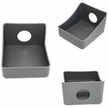 04 Sapatas Plástica Estante Pé Bancada Mesa Maquina Costura