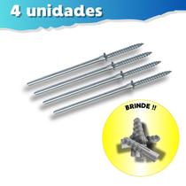 04 Suporte Invisível para Prateleiras 17CM 04 Suporte Invisível para Prateleiras 17CM