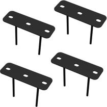 04 SUPORTES 2 ESPETOS ESTACAS CHÃO REFLETOR 04 cjts