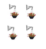 04 suportes mao francesa pendente para vaso de plantas ate 10 kg 04 suportes mao francesa pendente para vaso de plantas ate 10 kg