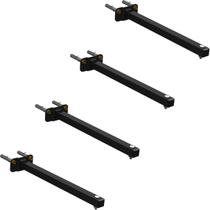 04 SUPORTES REFLETOR BASE RETA BRAÇO 50 cm 4 Cjts
