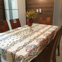 04 Toalhas De Mesa De 3,00 m x 1,40 m Retangular Para 10 Lugares