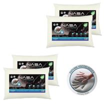 04 Travesseiros da Nasa-X Alto Confortável Antialérgico Original