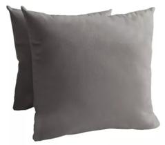 04 Unidades De Capas Para Almofada Suede 45x45 Com Refil