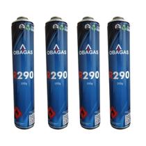 04 unidades refil gás refrigerante lata r290 300g obagás