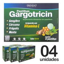 04un Gargotricin Menta 12 Pastilhas - Prevent