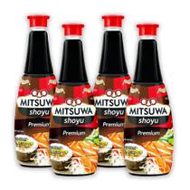 04Un Shoyu Premium Mitsuwa 900 Ml Para Comida Japonesa Oriental Sushi Sashimi Temaki - Wilson Foods