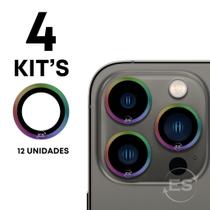 04X Kits Película de Proteção Lente Câmera Para iPhone 13 Pro 13 Pro Max - Beleza, Charme e Proteção - Premium