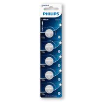 05 Bateria Pilha CR2025 3V Philips Moeda 1 Cartela - PHILLIPS