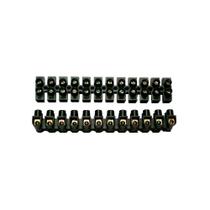 05 Blocos Terminal Conector Barra 6,0mm 12 Bornes Baquelite 05 Blocos Terminal Conector Barra 6,0mm 12 Bornes Baquelite