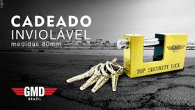 05 Cadeado Inviolavel Importado 80mm gmd - GMD Brazil